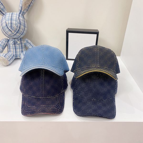 

baseball hat for men woman caps casual sun ball cap adjustable bucket hats street fitted fashion sports casquette denim embroidery beanie bo, Blue;gray