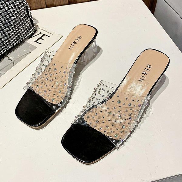 

fashion high heel women's sandals dress shoes, Black