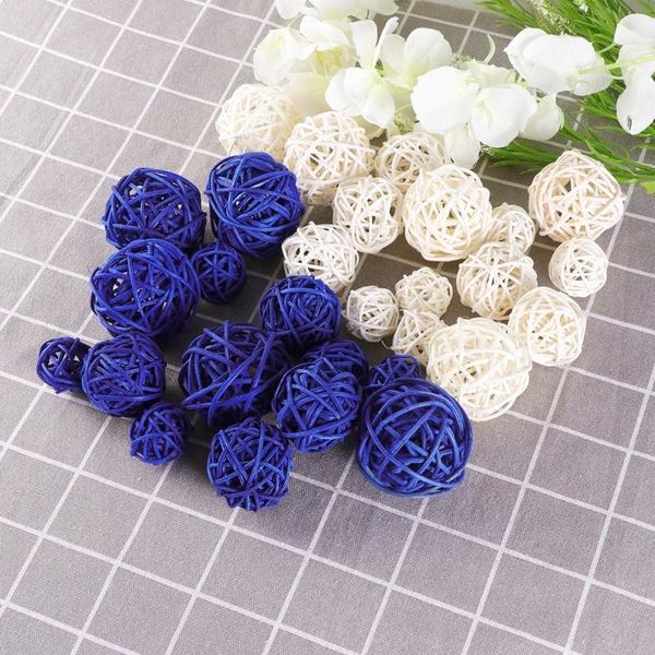 

christmas decorations 15pcs weave hollow wicker rattan ball wedding party hanging decoration 3cm 4cm 5cm