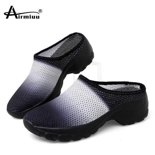 

slippers women summer casual outdoor platform shoes female wedges sandals non-slip soft breathable tenis feminino, Black