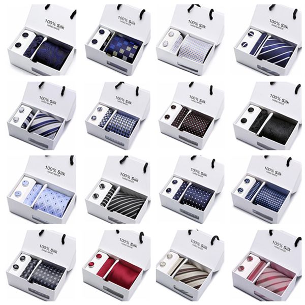 

fashion accessories men's tie gift box sets business tie, Silver