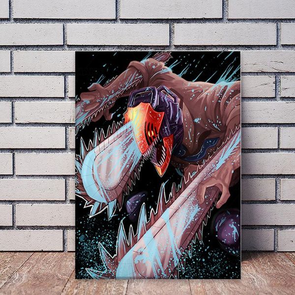 

paintings chainsaw man manga anime hd mural poster home decor collection gifts children's wall art prints girl boys