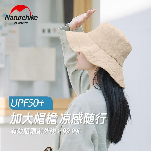 

naturehike bucket hat breathable soft light outdoor casual and portable storage fishing hats, Black;white
