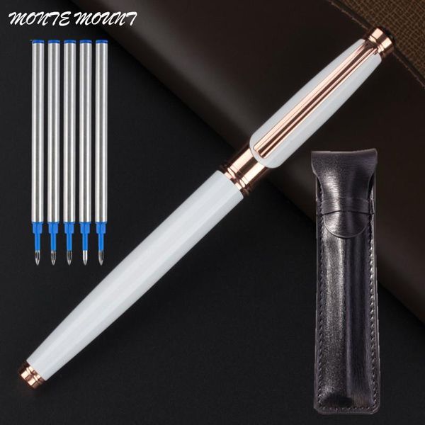 

gel pens business pen 0.5mm black ink metal ballpoint for student gift office stationery supplies