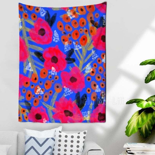 

tapestries abstract floral tapestry vintage wall art canvas painting nordic background cloth for living room decor