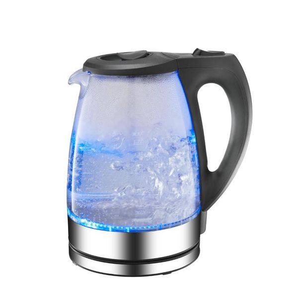 

water bottles 1.7l glass electric kettle auto shut off led illuminating blue light