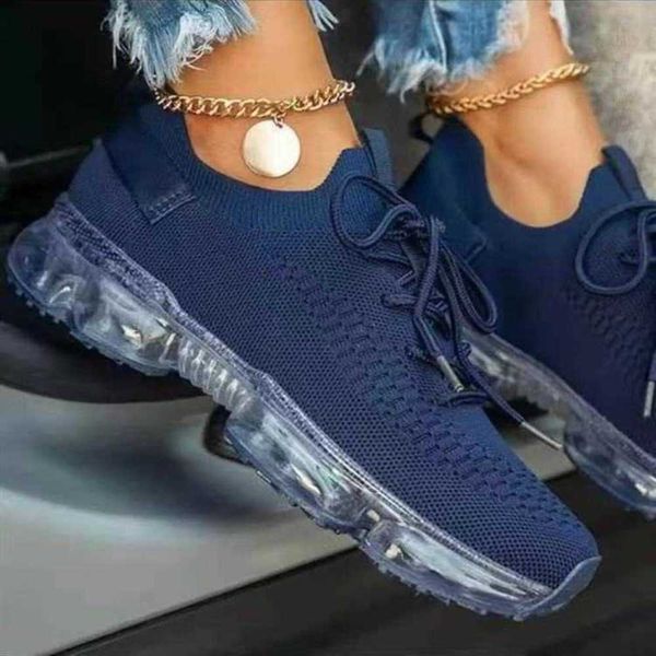

casual shoes 2021 new leisure women's students' shallow mouth through net air cushion sports single shoe 43 ehgx, Black