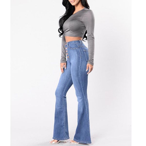 

women's jeans for women with high waist pants plus up large size skinny woman 4xl denim streetwear, Blue