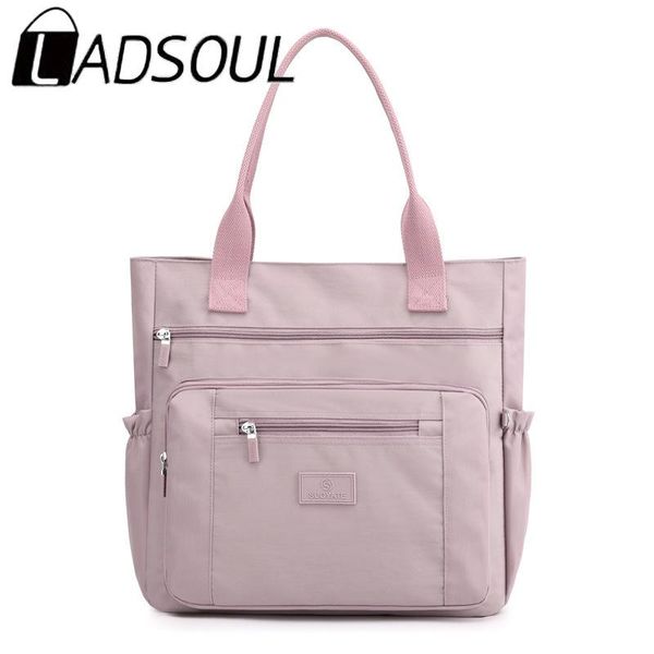 

evening bags ladsoul fashion simple handbags nylon large-capacity shoulder bag messenger tote shopping for women bolsa feminina 2021