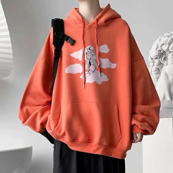 

men's hoodies & sweatshirts hoodie loose trend hooded spring and autumn coat instagram versatile teen 2021, Black