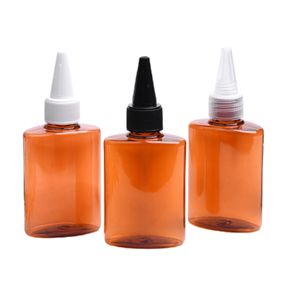 

storage bottles & jars 60ml arrival empty plastic pet flat round lotion pump toner refillable bottle brown cosmetic packaging containers 30p