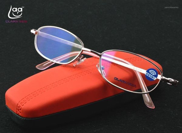 

clara vida women lady quality coated antiblue ray computer reading glasses half rim with steel box +1 +1.5 +2 +2.5 +3 +3.5 +4 sunglasses, White;black