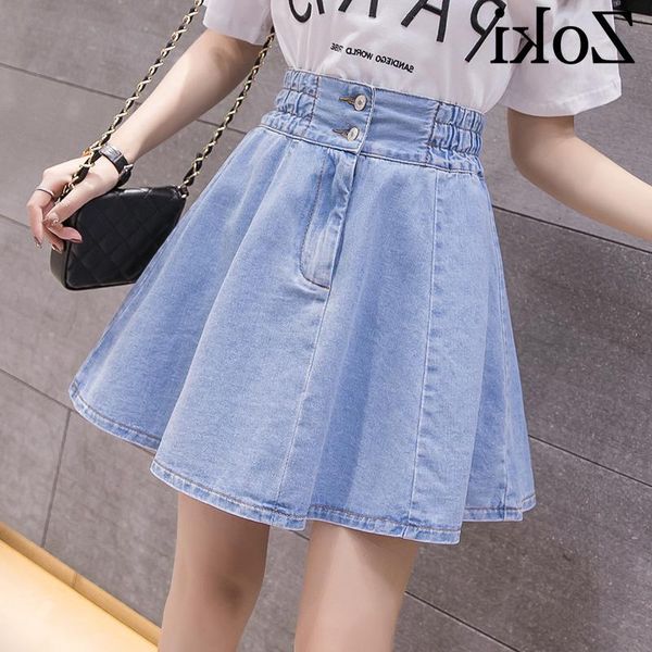

skirts ruki women's short skirt, summer elastic girl's jeans skirt, Black