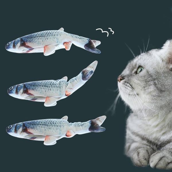 

cat toys wagging fish realistic plush simulation electric doll toy for cats