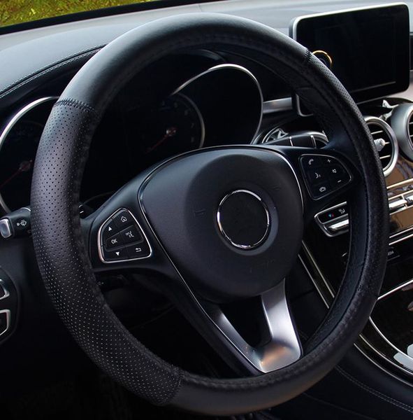 

steering wheel covers car auto accessories shoulder protection shell skidproof cowhide breathable protector
