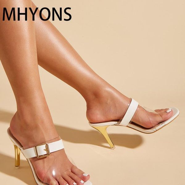 

dress shoes stiletto sandals women's 2021 summer style outer wear half-drag and slippers open toe square high heels, Black