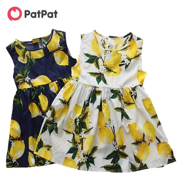 

girl's dresses patpat arrival 2021 summer kids girls lemon print dress keen- length children's clothing, Red;yellow