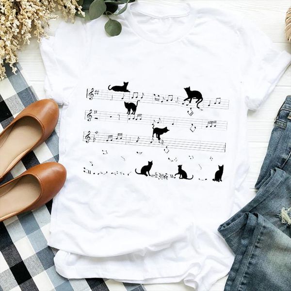 

and women lady 90s cat mens pet love cartoon summer autumn animal print female tee womens shirt graphic, White;black