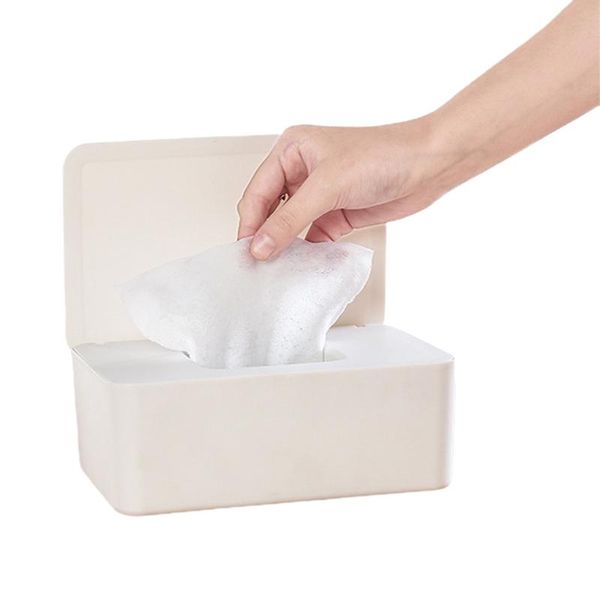 

tissue boxes & napkins wet paper box with lid simple kitchen bathroom office deskdustproof plastic drawer napkin storage dispenser