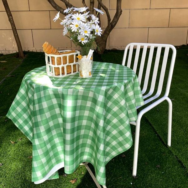 

table cloth korean style picnic rectangular tablecloth small fresh plaid background fabric bedroom dorm matching