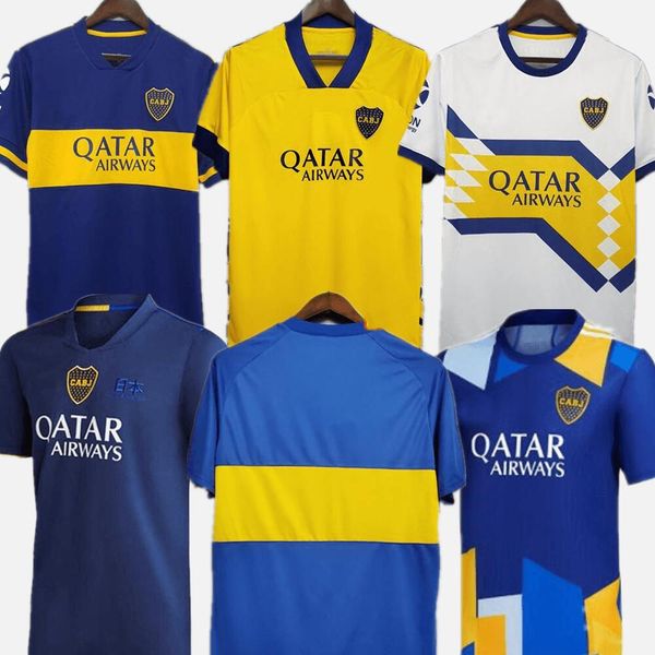 

115th anniversary fans player version 20 21 boca juniors soccer jersey maradona tevez de rossi 2021 home away 3rd 4th thailand football shir, Black;yellow