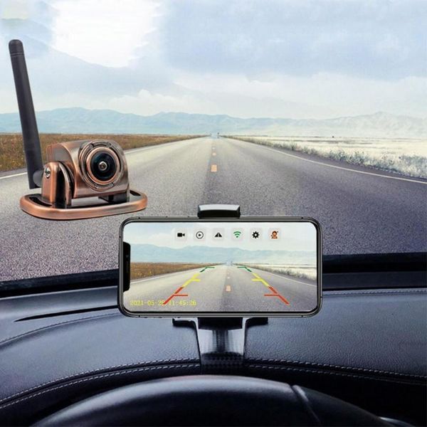 

car rear view cameras& parking sensors wireless wifi backup metal 180Â° fisheye lens front/rear bus heavy for rv 9v-36v duty truck camera tra