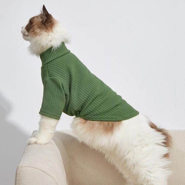 

cat costumes winter warm pet clothes soft cats hoodies pullover kitten supplies clothing
