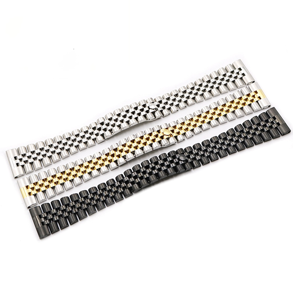 

20mm 316l stainless steel replacement wrist watch band bracelet strap for rol samsung omeg, Black;brown