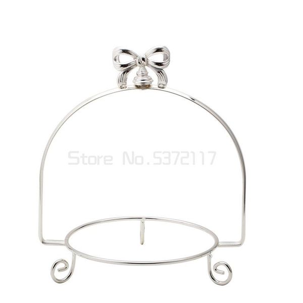 

kitchen storage & organization diameter 25cm round metal cake stand silver tray rack for decoration dgp0100