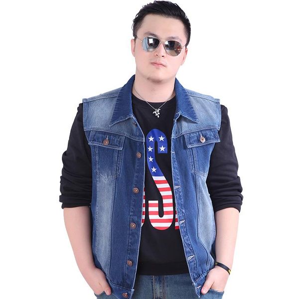 

men's vests vest men denim thick sleeveless jacket with velvet man winter jeans jackets outerwear, Black;white