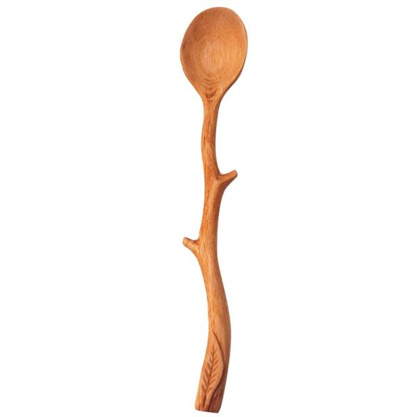 

spoons japanese style beech branch shape long handle scoop coffee stirring spoon tableware