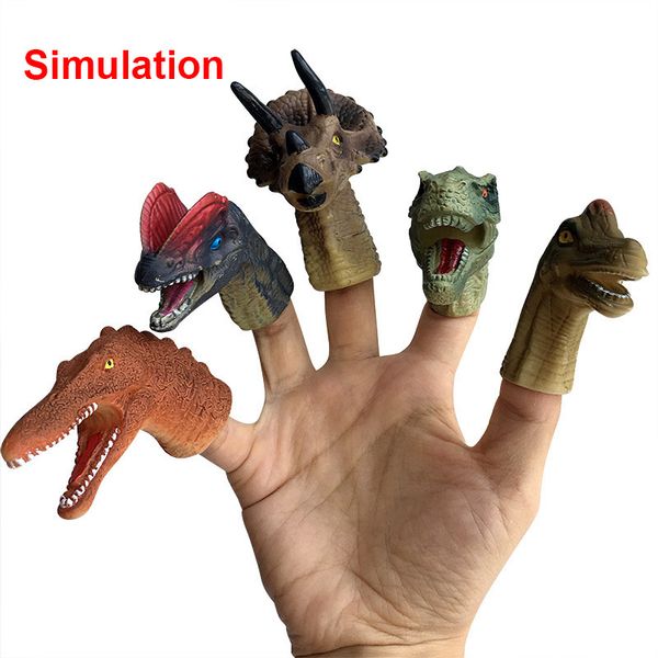 

3Pieces/Lot5pcs Dinosaur Finger Puppet Toy Is Compact And Can Be Carried Around Super Flexible Children Christmas And Halloween Gifts