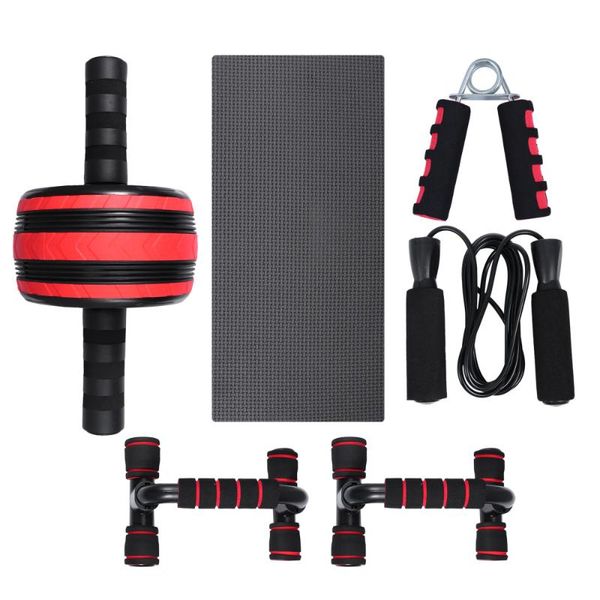 

yoga outfit 1 set abdominal wheel pro push ups hand grip skipping rope