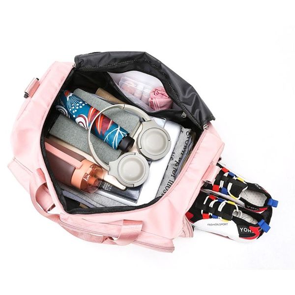 

outdoor bags women's large capacity travel bag wet and dry separation yoga sports multifunction hand weekend package 24tb