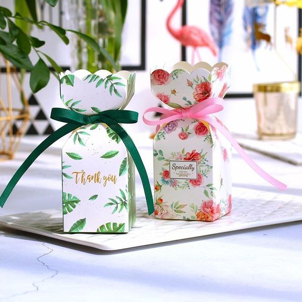 

gift wrap christmas candy boxes paper bag box with ribbon wedding favors decoration baby shower girl boy birthday party supplies