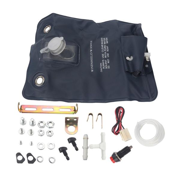 

car sponge 12v window cleaning pump 1l water capacity windscreen windshield washer auto bag kit