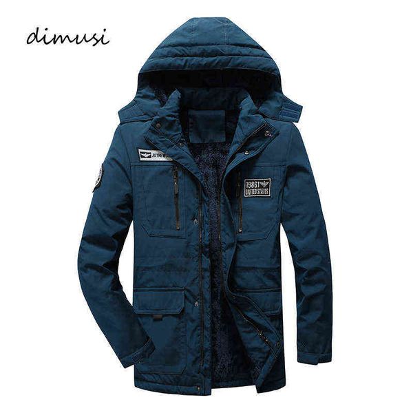 

dimusi winter mens bomber jackets casual plus velvet thick warm coats casual mens mid-long windbreaker jackets clothing 5xl y1122, Black;brown