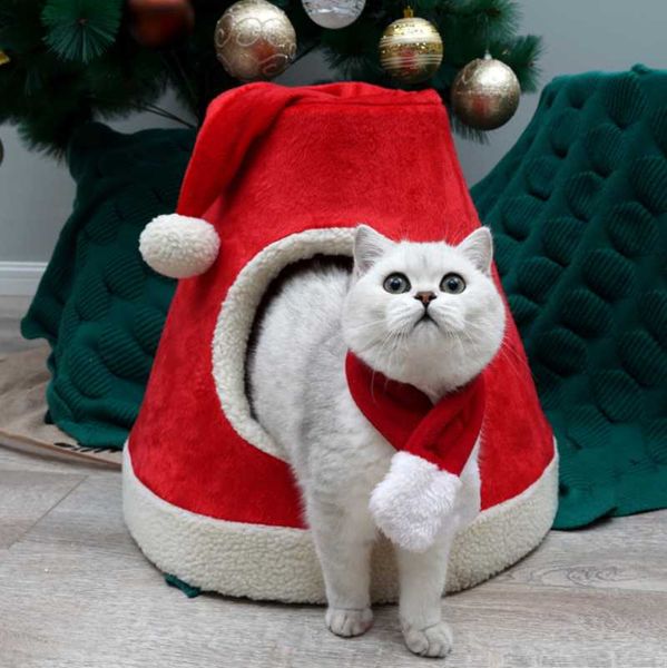 

cat beds & furniture warm cushion autumn and winter pet bed dog removable washable cave round luxury