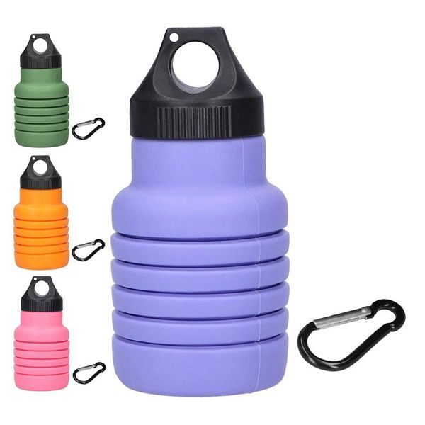 

water bottle 18.5 oz sports foldable reusable use on travel bikes outdoor