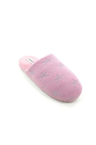 

women's winter silvery star knitwear home slipper slippers, Black