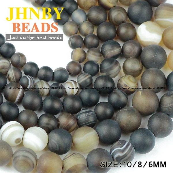 

other jhnby matte black banded carnelian natural stripe stone 6/8/10mm round loose beads for jewelry bracelets making accessories diy