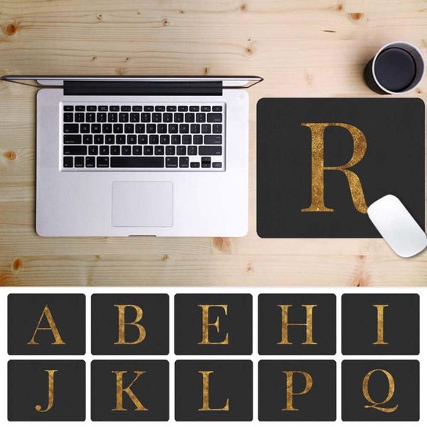

mouse pads & wrist rests mouse-pad lappad letter pattern waterproof pu leather durable gaming deskpc mat