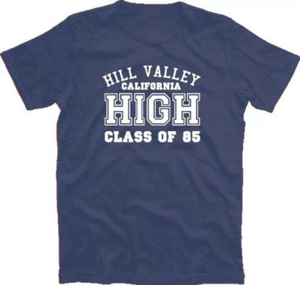 

famous movie hill valley california high t-shirt s-xxxl, White;black