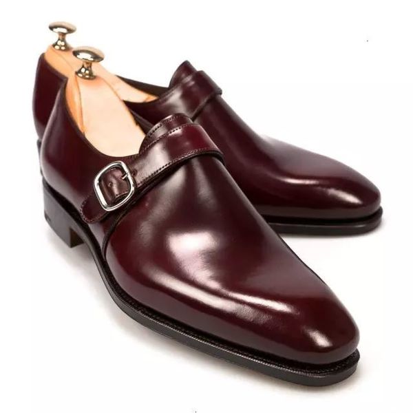 

men's plutonium buckle vintage monk belts shoe zapatos hm029, Black