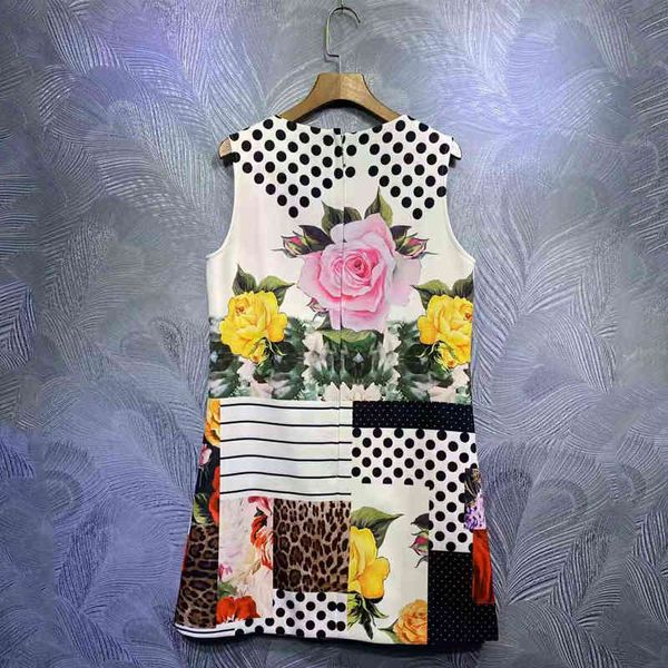 

dress seqinyy mini summer fashion design feminine dot color flowers beading casual track, Black;gray