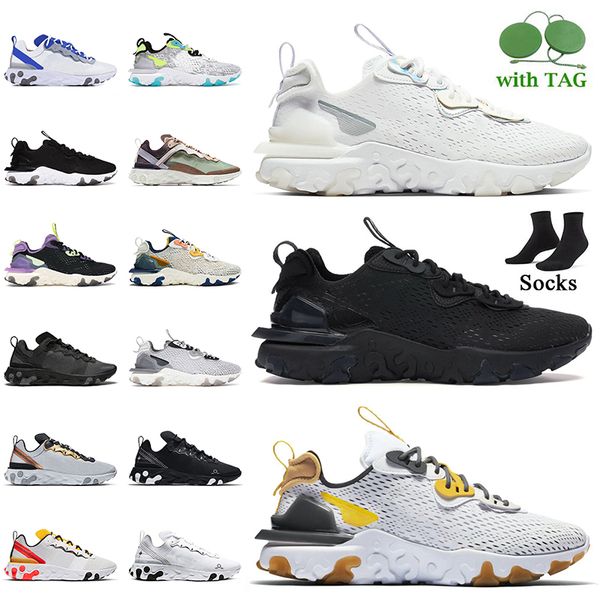 

og running shoes react vision women men element undercover 55 87 sneakers epic black white iridescent honeycomb tour yellow desi