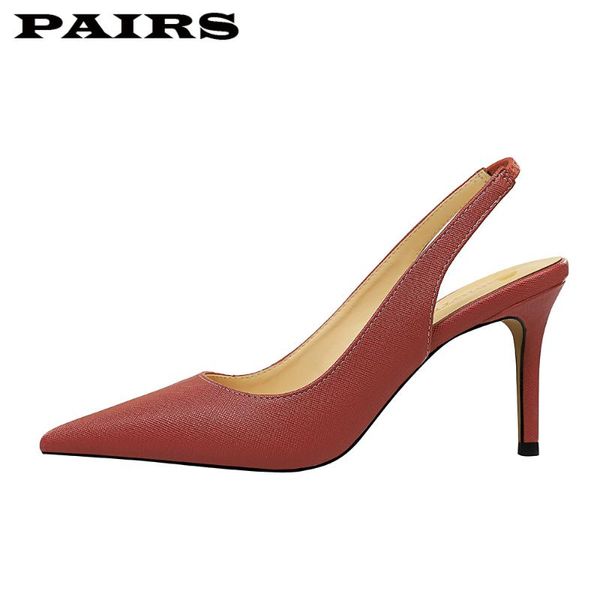 

dress shoes shallow pointy toe ladies classical gladiator stilettos woman heel red plus size 43, Black