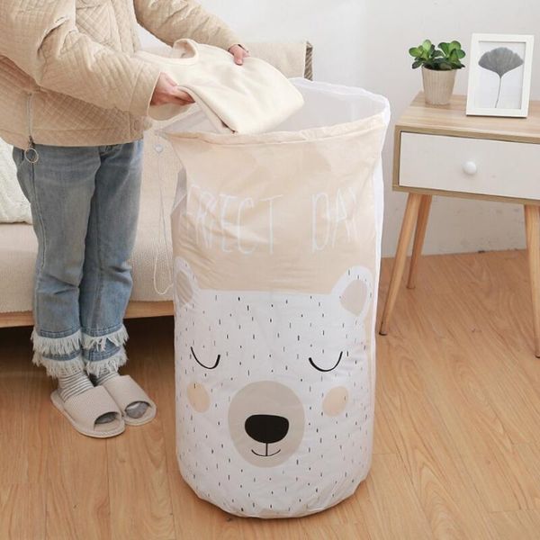 

storage bags cartoon bear bag beam port large closet organizer baby toy wardrobe moistureproof quilt