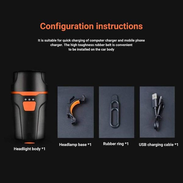 

bicycle headlight mountain bike front lamp bikelight usb rechargeable lights