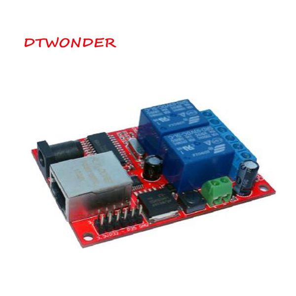 

access control relay boards module tcp udp 2way 8channel lan ethernet web server delay switch dt-201 fingerprint